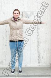 Whole Body Woman T poses Casual Average Street photo references